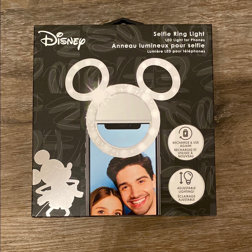 Disney Mickey Mouse LED Selfie Ring Light - White